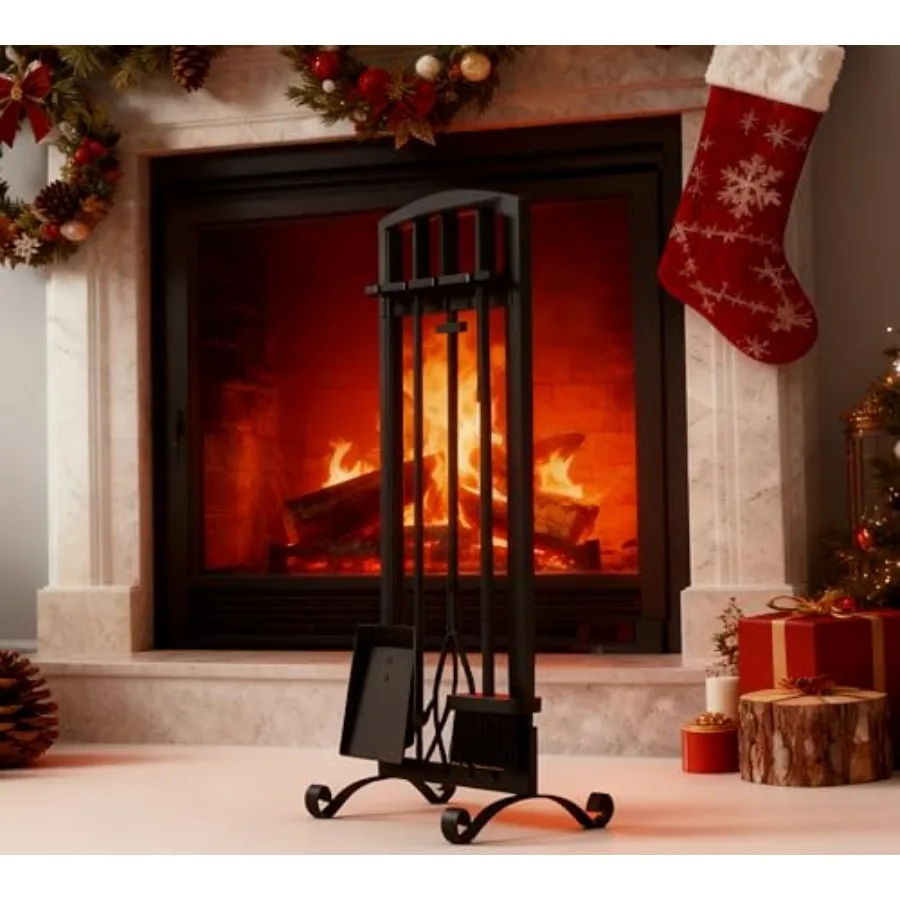 Kingson 5 Pcs Fireplace Tools Set Handcrafted Holder Outdoor Fire Pit Sets Indoor Fireplace Tools Shovel Tongs Brush Poker Wood
Kingson 5 Pcs Fireplace Tools Set Handcrafted Holder Outdoor Fire Pit Sets Indoor Fireplace Tools Shovel Tongs Brush Poker Wood