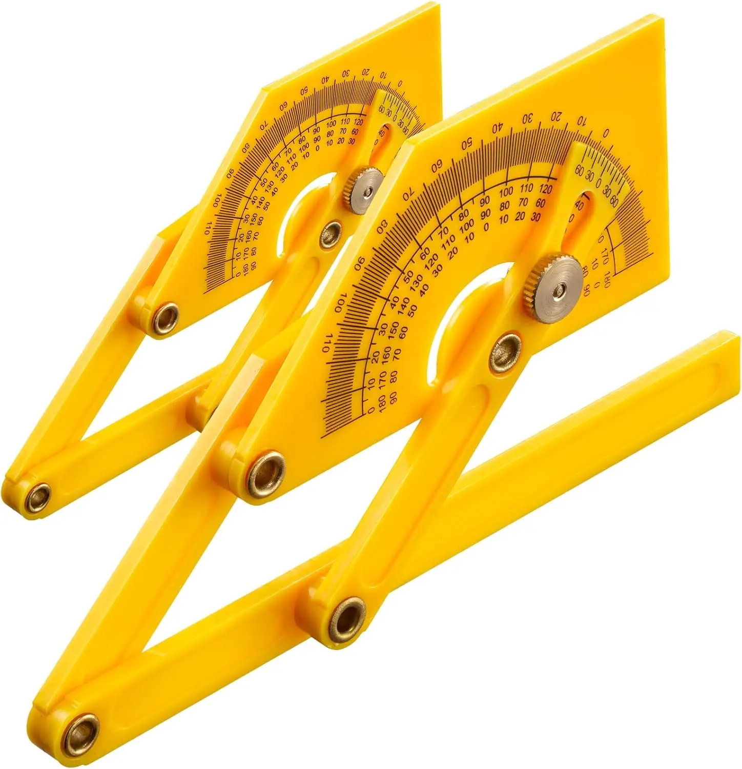 2 Pcs Adjustable Protractor 0-180 Degree Angle Finder with Locking Nut for Interior Exterior Bevel Angles, Portable Measurement Tool for Woodworking Carpentry DIY
2 Pcs Adjustable Protractor 0-180 Degree Angle Finder with Locking Nut for Interior Exterior Bevel Angles, Portable Measurement Tool for Woodworking Carpentry DIY