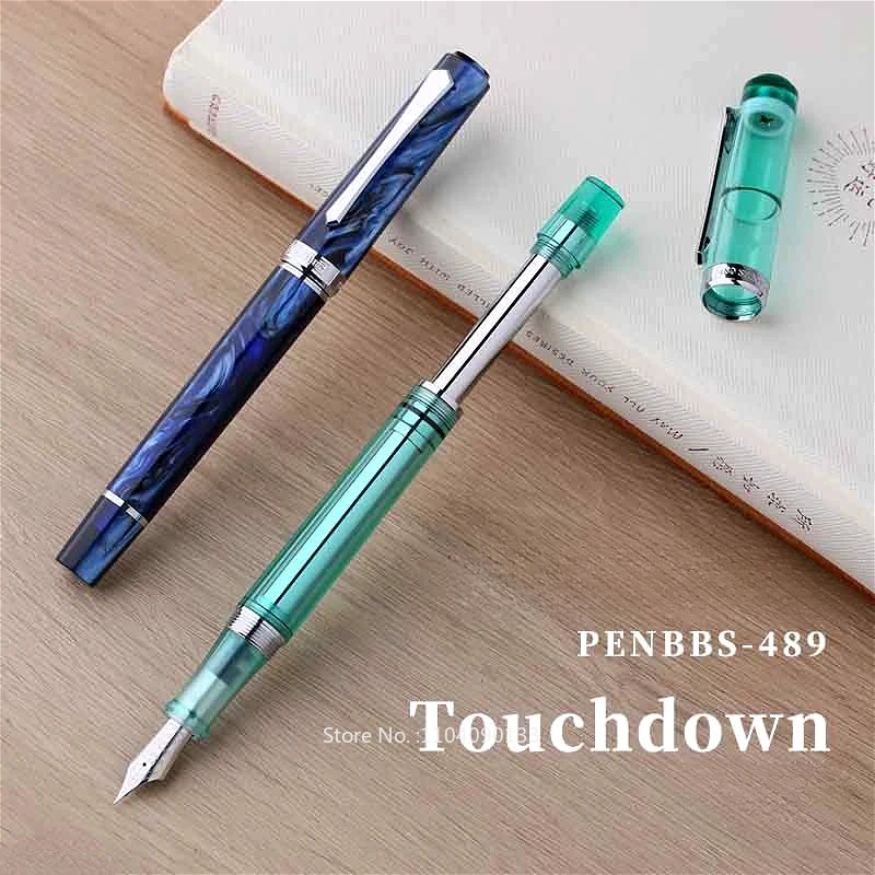 Hot Penbbs 489 Fountain Pen Nib 0.5~0.6mm Nib Touchdown Ink Pen Crafted Resin Material Blade Tip Office Stationery
Hot Penbbs 489 Fountain Pen Nib 0.5~0.6mm Nib Touchdown Ink Pen Crafted Resin Material Blade Tip Office Stationery
