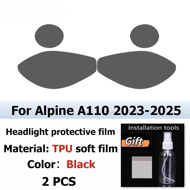 For Alpine A110 2023-2025 Smoke Black Car Headlight Protective Film TPU Anti-Scratch Vinyl Wrap Kit Auto Light Custom Stickers
For Alpine A110 2023-2025 Smoke Black Car Headlight Protective Film TPU Anti-Scratch Vinyl Wrap Kit Auto Light Custom Stickers