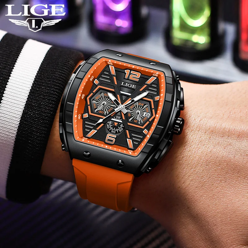 Man Watch LIGE Top Brand Luxury Sport Silicone Strap Quartz Wristwatch Luminous Waterproof Watch for Men Male Clock Watches Mens
Man Watch LIGE Top Brand Luxury Sport Silicone Strap Quartz Wristwatch Luminous Waterproof Watch for Men Male Clock Watches Mens