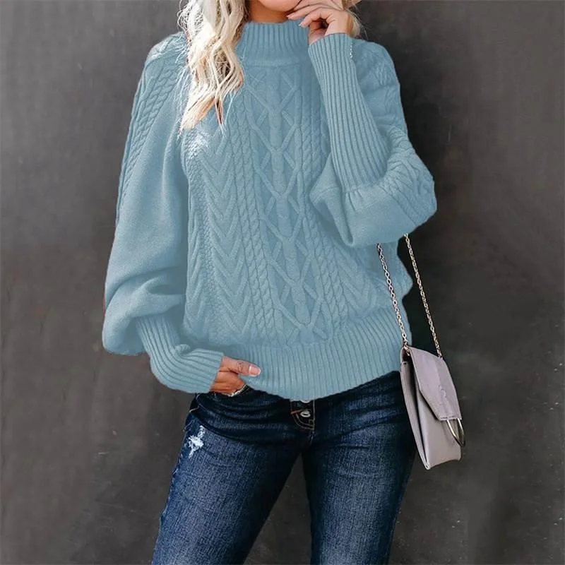 Зимний шерстяной свитер для женщин, повседневный вязаный топ, теплый уличный стиль, длинный рукав, круглый вырез, хлопковая ткань, модная зимняя одежда
Зимний шерстяной свитер для женщин, повседневный вязаный топ, теплый уличный стиль, длинный рукав, круглый вырез, хлопковая ткань, модная зимняя одежда