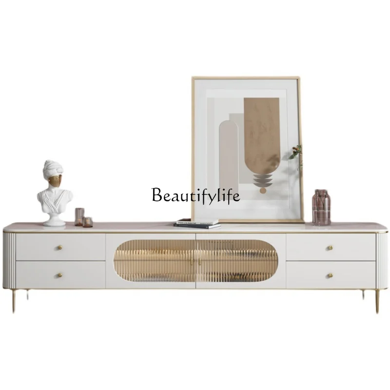 Light luxury solid wood rock slab coffee table TV cabinet combination simple modern bedroom living room small apartment
Light luxury solid wood rock slab coffee table TV cabinet combination simple modern bedroom living room small apartment