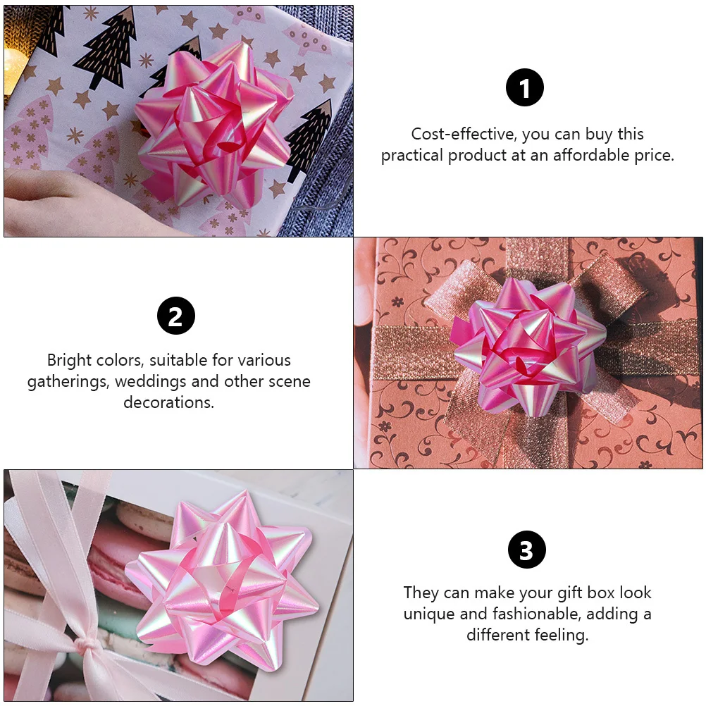 50Pcs Pull Bow-Knots Bright Color Durable Bowknot Flower Shape Xmas Wedding Birthday Gift Wrap Decoration Christmas Pull Bow
50Pcs Pull Bow-Knots Bright Color Durable Bowknot Flower Shape Xmas Wedding Birthday Gift Wrap Decoration Christmas Pull Bow