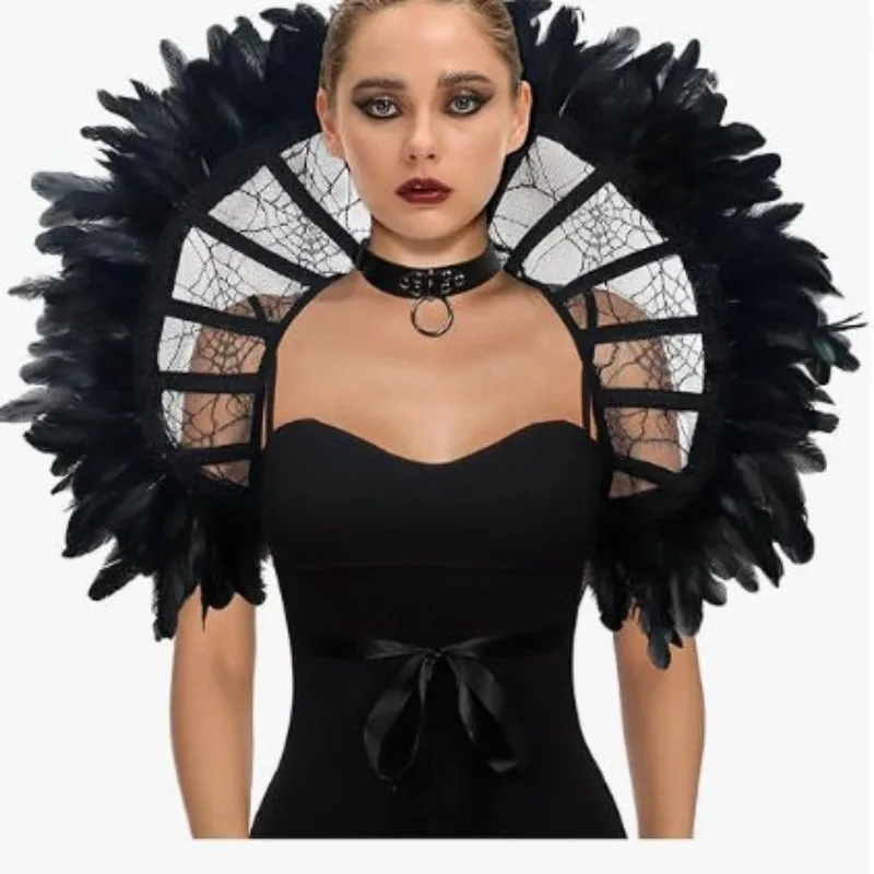 Gothic Lace Cape Collar Renaissance Stand Collar Lace Cloak Halloween Cosplay Accessorie Dress Up Costumes Props Black
Gothic Lace Cape Collar Renaissance Stand Collar Lace Cloak Halloween Cosplay Accessorie Dress Up Costumes Props Black