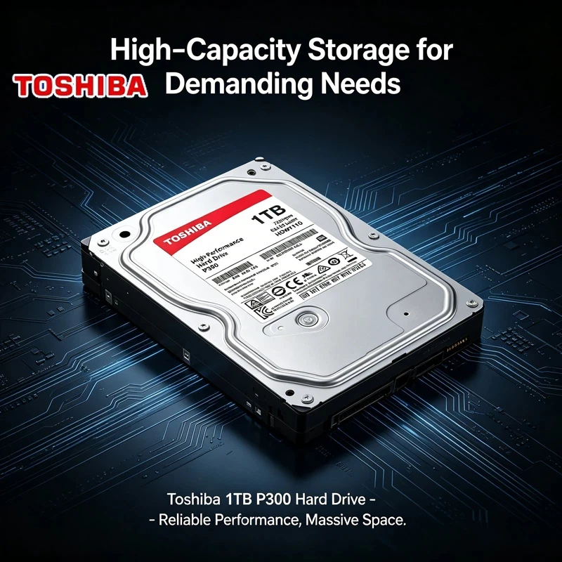 For Toshiba P300 HDWD110 1TB Desktop Hard Drive, 7200RPM High Speed, SATA3 Interface, 3.5 Inch Red Disk for Storage
For Toshiba P300 HDWD110 1TB Desktop Hard Drive, 7200RPM High Speed, SATA3 Interface, 3.5 Inch Red Disk for Storage