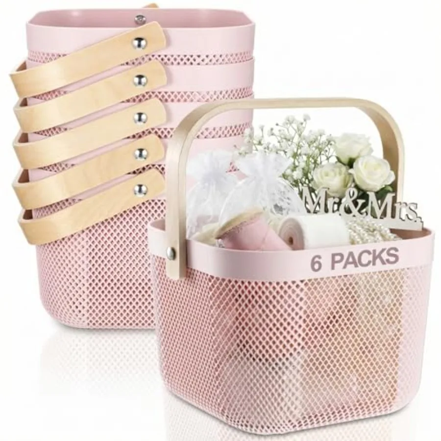6 Pcs Plastic Mesh Storage Basket with Handle 9.8 x 10.2 x 7.1 Inch Garden Harvest Storage Basket Multi Functional Hanging Orga
6 Pcs Plastic Mesh Storage Basket with Handle 9.8 x 10.2 x 7.1 Inch Garden Harvest Storage Basket Multi Functional Hanging Orga