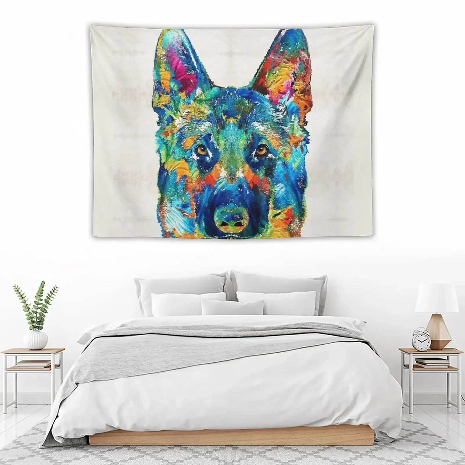 Colorful German Shepherd Dog Art By Sharon Cummings Tapestry Bathroom Decor Decoration Bedroom Tapestry
Colorful German Shepherd Dog Art By Sharon Cummings Tapestry Bathroom Decor Decoration Bedroom Tapestry