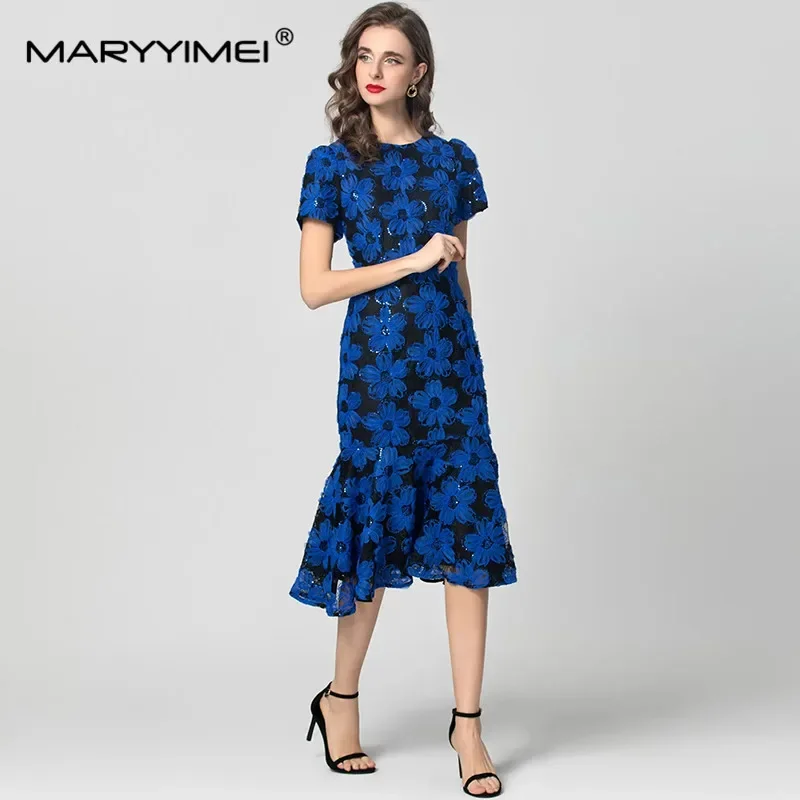MARYYIMEI Fashion Spring Women's Dress Short sleeved High waist Pretty Slim-Fit Hip Wrap Sequins Party Ball Gown Dresses
MARYYIMEI Fashion Spring Women's Dress Short sleeved High waist Pretty Slim-Fit Hip Wrap Sequins Party Ball Gown Dresses