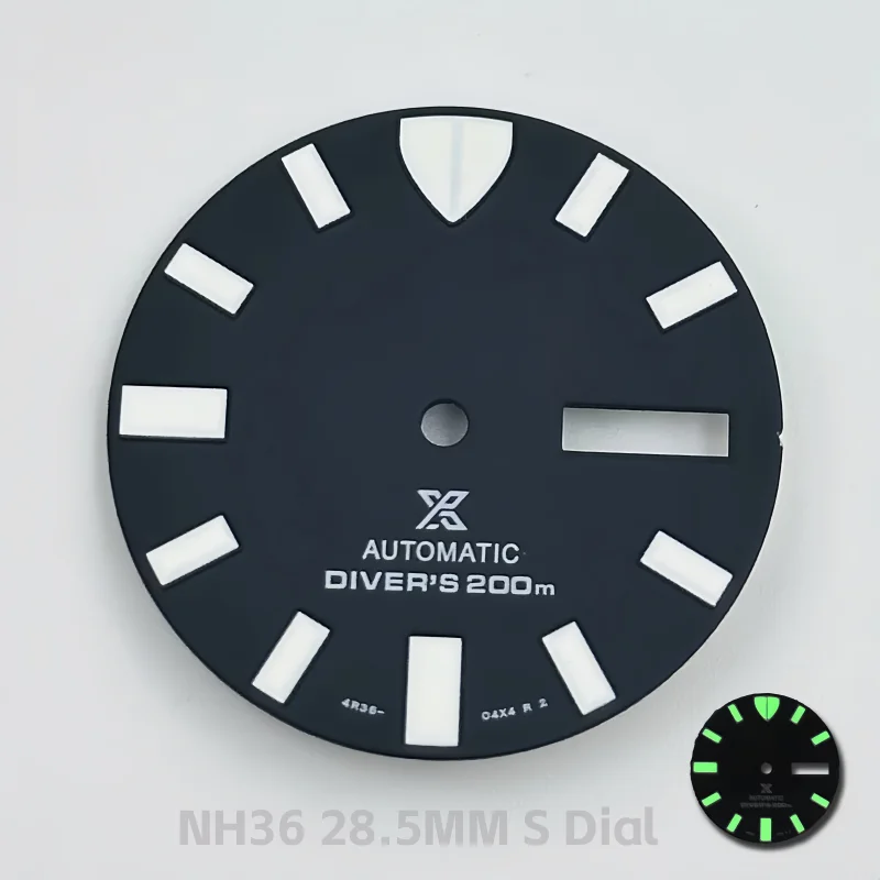 Циферблат NH36, 28,5 мм, с логотипом S, зеленый, светящийся, подходит для модификации часов с механизмом NH36.
Циферблат NH36, 28,5 мм, с логотипом S, зеленый, светящийся, подходит для модификации часов с механизмом NH36.