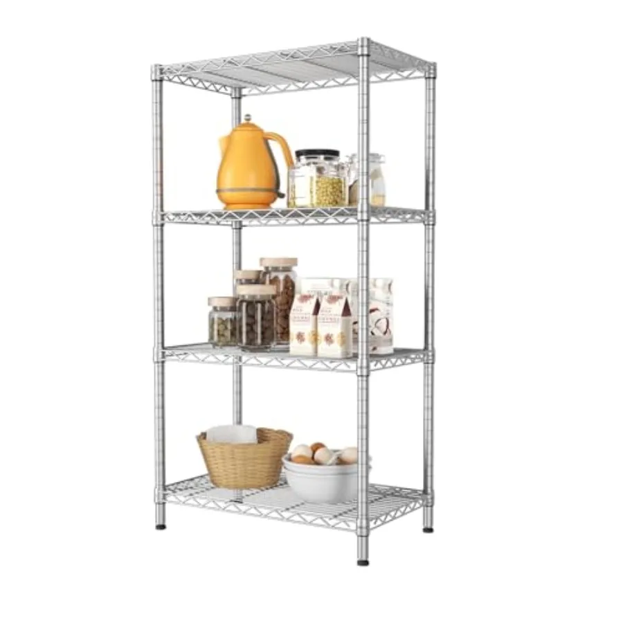 4 Shelves Adjustable Storage Shelf Wire Shelving Rack Bathroom Standing Units Laundry Room Organization for Kitchen Office Bath
4 Shelves Adjustable Storage Shelf Wire Shelving Rack Bathroom Standing Units Laundry Room Organization for Kitchen Office Bath