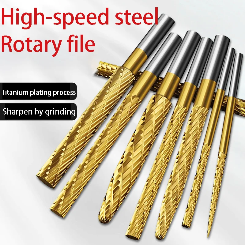 Extended-edge hard alloy rotating file, high-speed steel titanium-plated internal grinding head, electric drill bit, metal and w
Extended-edge hard alloy rotating file, high-speed steel titanium-plated internal grinding head, electric drill bit, metal and w