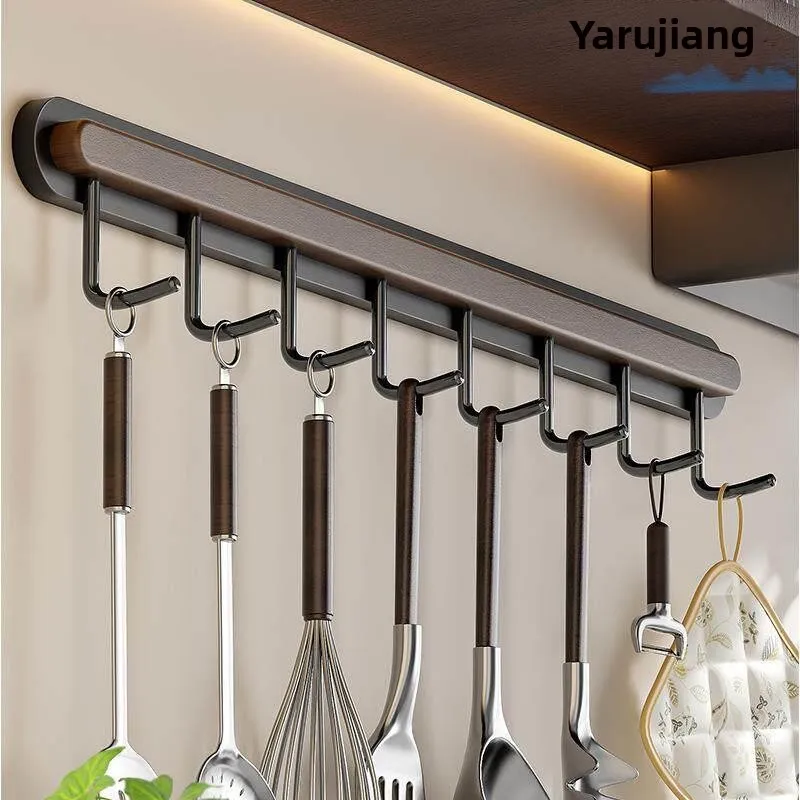 Modern Minimalist Iron Wood Single Row Hook Bedroom Wall Door Back Clothes Hook Kitchen Bathroom Storage Organization Rack
Modern Minimalist Iron Wood Single Row Hook Bedroom Wall Door Back Clothes Hook Kitchen Bathroom Storage Organization Rack