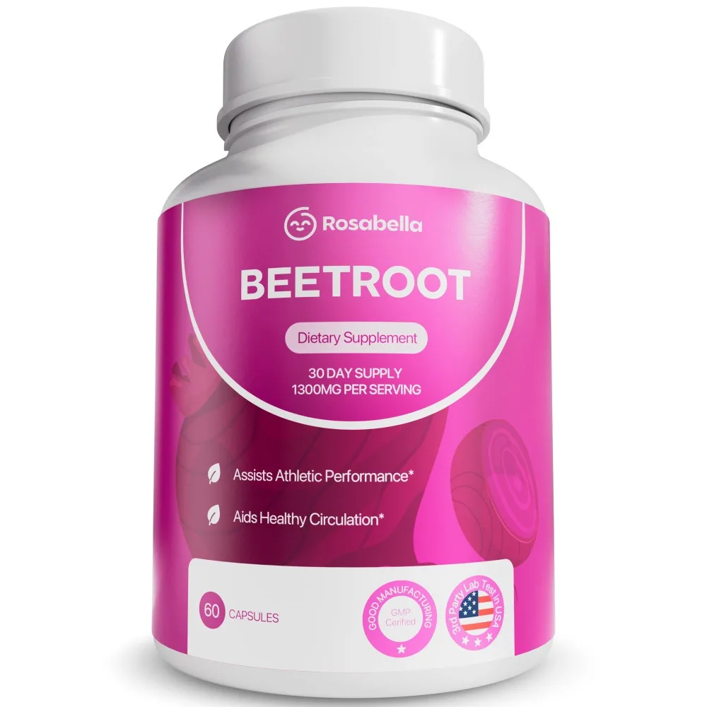 Organic Beetroot - 1300 Mg Beetroot Powder, Natural Energy & Endurance Support, Non-GMO - 60 Capsules
Organic Beetroot - 1300 Mg Beetroot Powder, Natural Energy & Endurance Support, Non-GMO - 60 Capsules