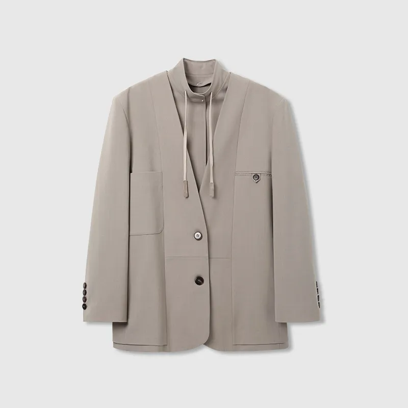 Женский модный пиджак Ayuko из премиальной шерсти с отстегивающимися элементами, повседневный, с длинными рукавами, однотонный, для офиса
Женский модный пиджак Ayuko из премиальной шерсти с отстегивающимися элементами, повседневный, с длинными рукавами, однотонный, для офиса