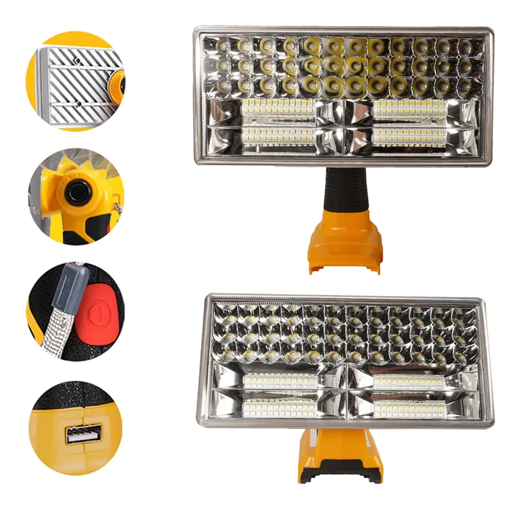 For dewalt 30W tool light indoor and outdoor light Led light work light For DEWALT 18V lithium ion battery DCB201 DCB200
For dewalt 30W tool light indoor and outdoor light Led light work light For DEWALT 18V lithium ion battery DCB201 DCB200