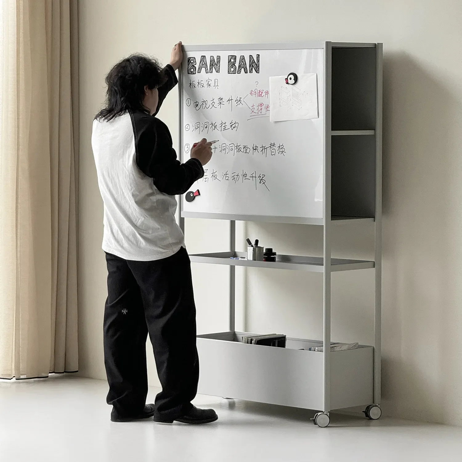 HYS cart studio removable hole plate storage rack household storage rack multi-layer metal rack
HYS cart studio removable hole plate storage rack household storage rack multi-layer metal rack
