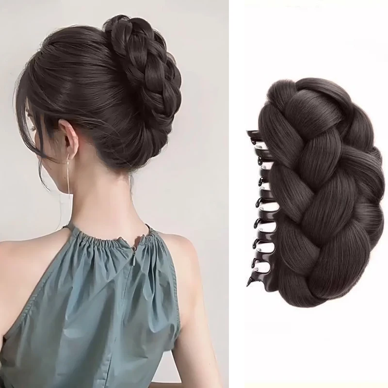 Synthetic Hair Bun Wig Hairpiece Hair clips for hair Black Brown Braided Updo Hair Women Hairpieces for Daily Party Wear 
Synthetic Hair Bun Wig Hairpiece Hair clips for hair Black Brown Braided Updo Hair Women Hairpieces for Daily Party Wear