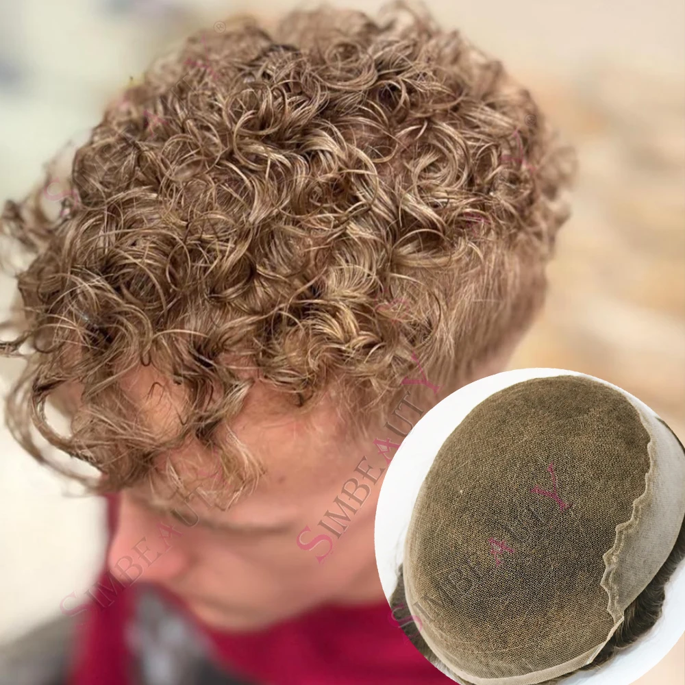 Undetectable Q6 Breathable Swiss Lace Front&Pu Natural Hairline 24mm Curly Ash Brown Blonde Grey Mens Toupee Human Hair Pieces
Undetectable Q6 Breathable Swiss Lace Front&Pu Natural Hairline 24mm Curly Ash Brown Blonde Grey Mens Toupee Human Hair Pieces