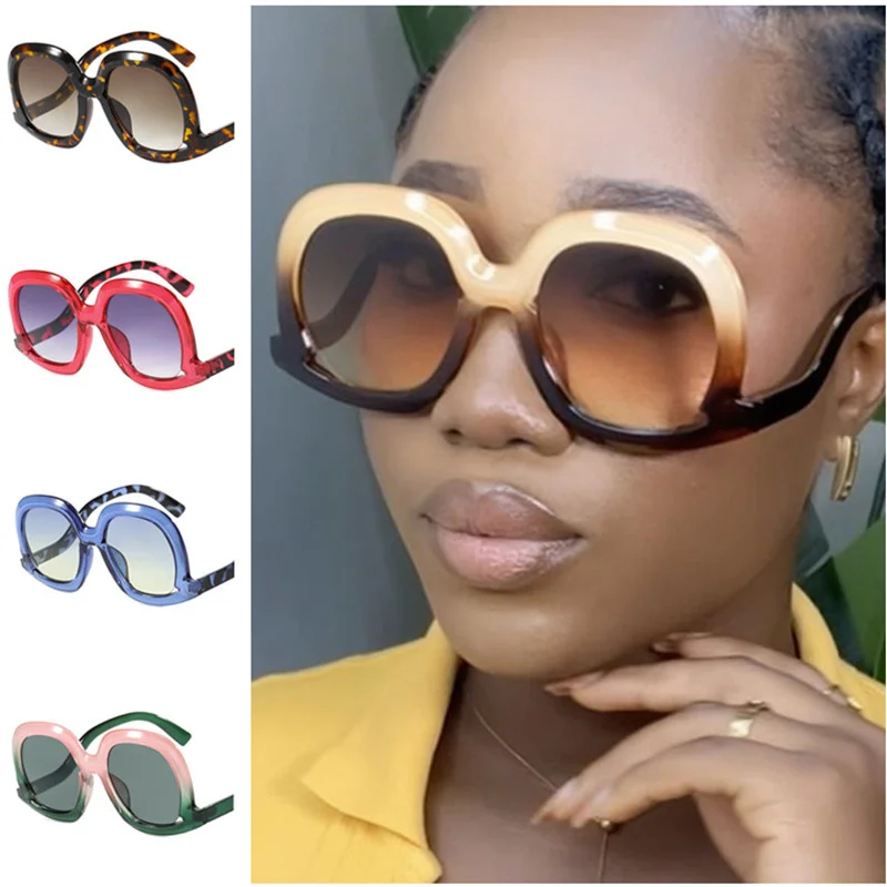 Fashion Women Sun Glasses Anti-UV Spectacles Oversize Frame Eyeglasses Google Retro Ornamental Curved Temples Sunglasses
Fashion Women Sun Glasses Anti-UV Spectacles Oversize Frame Eyeglasses Google Retro Ornamental Curved Temples Sunglasses