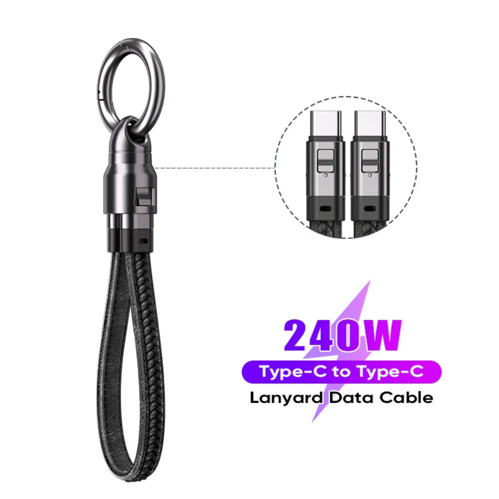 Zinc Alloy Keychain USB C Charger Cable 240W Power Short Length Fast Charging Cord Fast Charging 5A Current
Zinc Alloy Keychain USB C Charger Cable 240W Power Short Length Fast Charging Cord Fast Charging 5A Current
