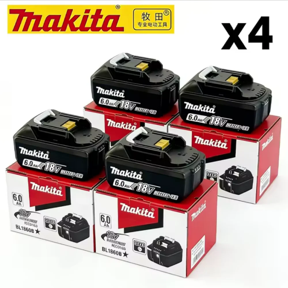 100% Genuine Makita 6Ah for Makita 18V Battery BL1860B BL1840 BL1830B BL1850B BL1850 BL1860 BL1815Replacement LithiumBattery
100% Genuine Makita 6Ah for Makita 18V Battery BL1860B BL1840 BL1830B BL1850B BL1850 BL1860 BL1815Replacement LithiumBattery