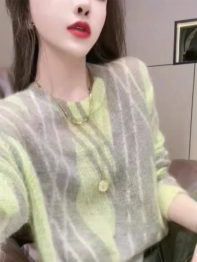 Early Autumn Soft Comfortable Knitted Sweater round Ne Overhead Versatile Base Layer irt Korean Sle Commute Long Sve
Early Autumn Soft Comfortable Knitted Sweater round Ne Overhead Versatile Base Layer irt Korean Sle Commute Long Sve