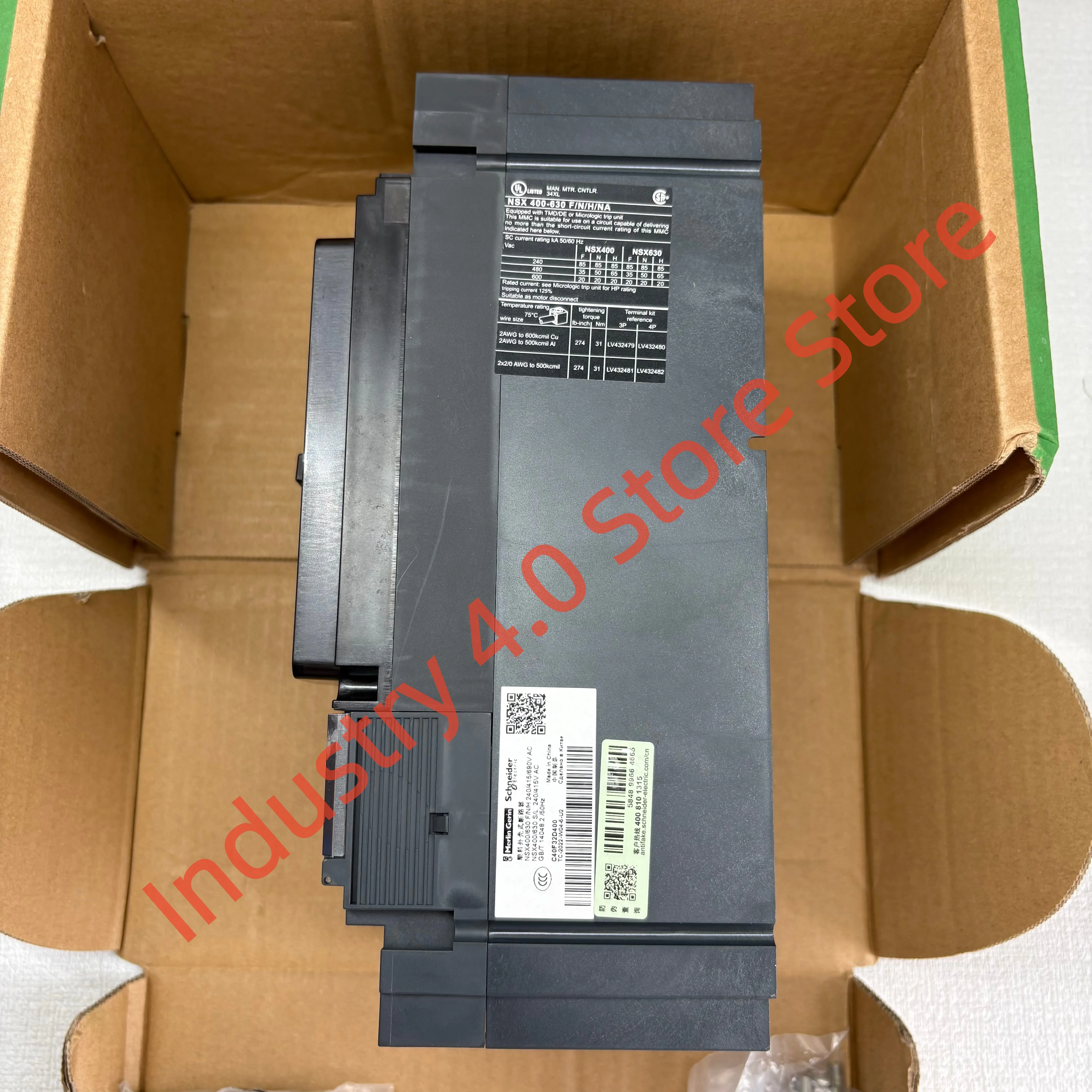 C40F32D400 NSX400F 3P 400A New original Molded Case Circuit Breaker (MCCB)
C40F32D400 NSX400F 3P 400A New original Molded Case Circuit Breaker (MCCB)