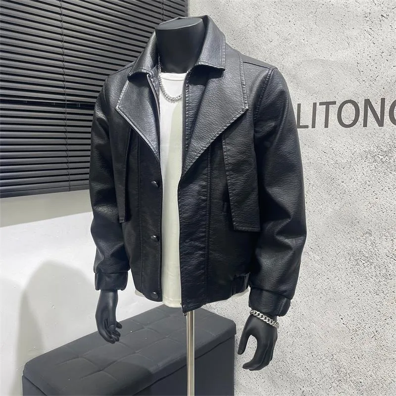 Leather Jaet Men's Spring Autumn PU Leather Casual Outdoor Windproof Zipper Closure Long Sve Motorcycle Jaet
Leather Jaet Men's Spring Autumn PU Leather Casual Outdoor Windproof Zipper Closure Long Sve Motorcycle Jaet