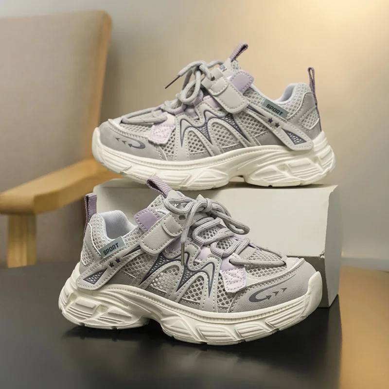 All-weather Kids Sports Shoes Summer Breathable Mesh Anti-sweat Flexible Sole Anti-slip Outdoor Play Footwear
All-weather Kids Sports Shoes Summer Breathable Mesh Anti-sweat Flexible Sole Anti-slip Outdoor Play Footwear