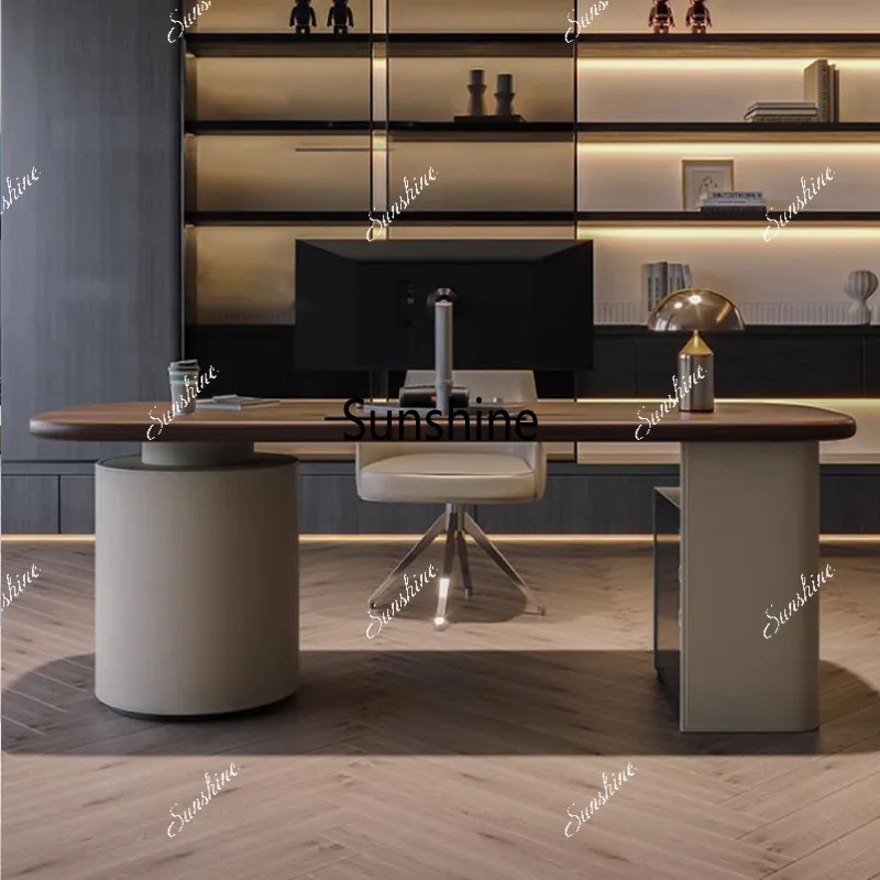 Medieval style solid wood desk design household simple modern high-end sense light luxury
Medieval style solid wood desk design household simple modern high-end sense light luxury