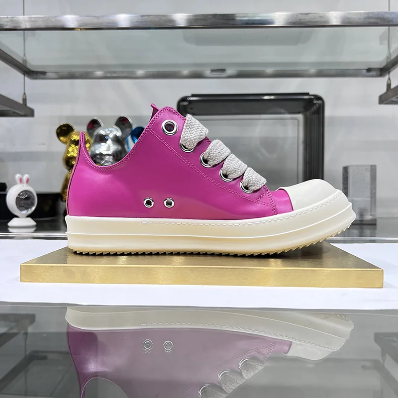 Men Low Top Casual Shoes Jumbo Lace Up Leather Main Line Thick Sole Pink Women Big Plus Size Ro Luxury Designer Sports Sneakers
Men Low Top Casual Shoes Jumbo Lace Up Leather Main Line Thick Sole Pink Women Big Plus Size Ro Luxury Designer Sports Sneakers