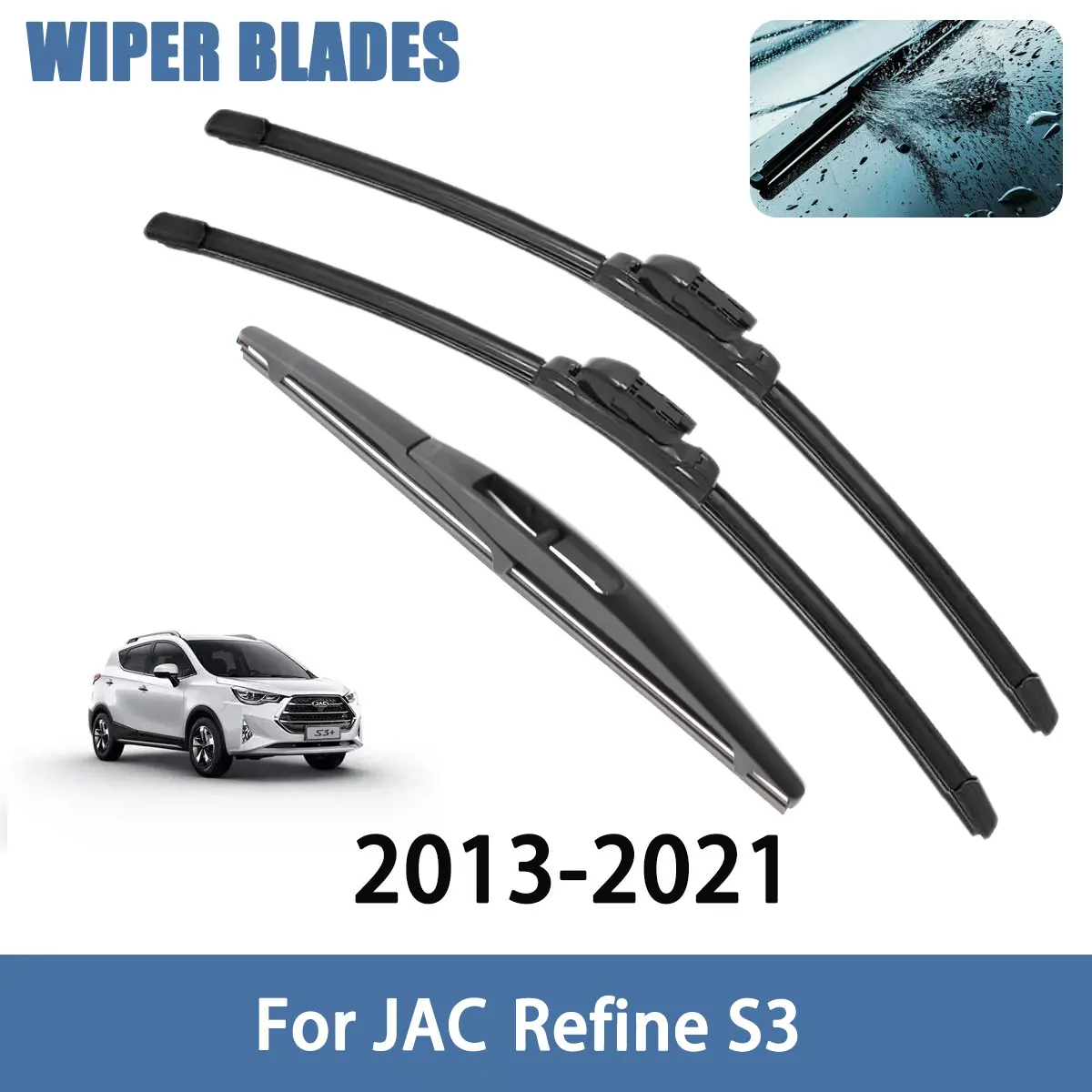 Car Wiper Blade Windscreen Front Rear Wipers Blade For JAC Refine S3 2013-2021 Auto Car Accessories Styling
Car Wiper Blade Windscreen Front Rear Wipers Blade For JAC Refine S3 2013-2021 Auto Car Accessories Styling