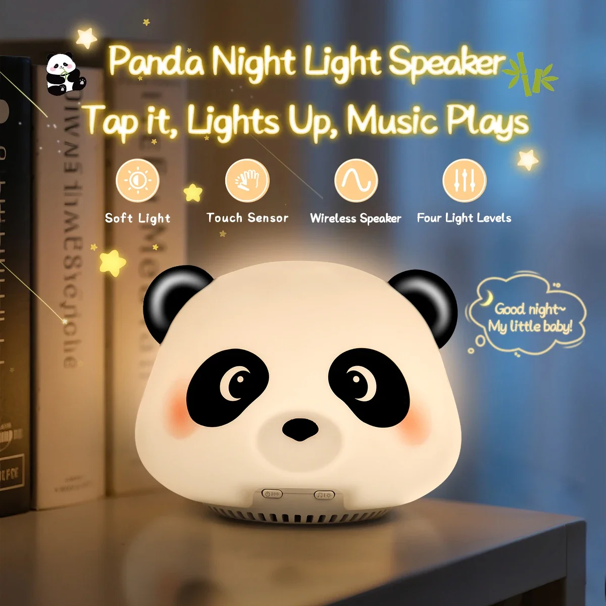 LED Night Light Rechargeable Wireless Bluetooth Speaker Children's Night Light for Bedroom Decorate Cute Music Box Birthday Gift
LED Night Light Rechargeable Wireless Bluetooth Speaker Children's Night Light for Bedroom Decorate Cute Music Box Birthday Gift