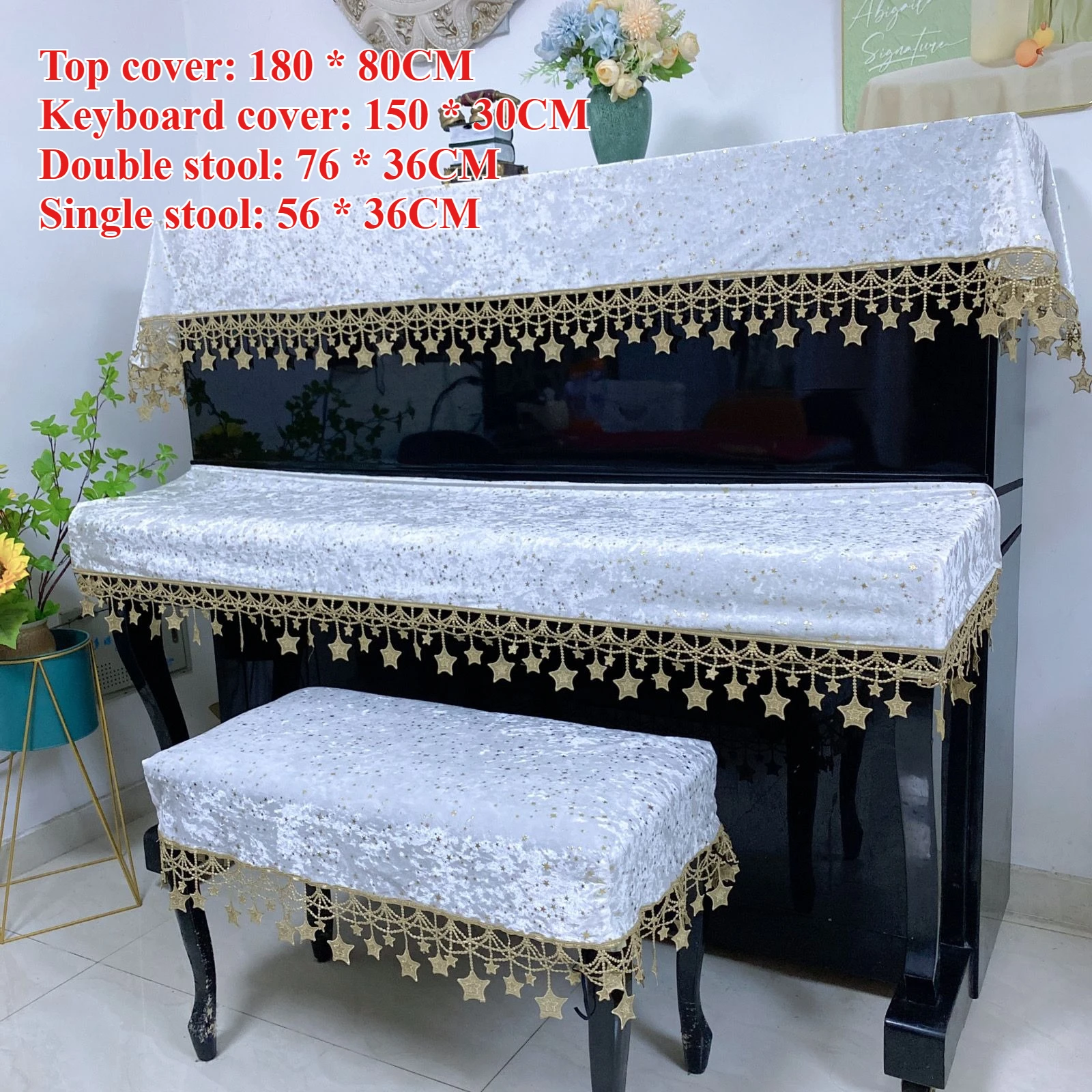 Piano dust cover three-piece set, simple and modern piano curtain, universal, musical instrument accessories
Piano dust cover three-piece set, simple and modern piano curtain, universal, musical instrument accessories