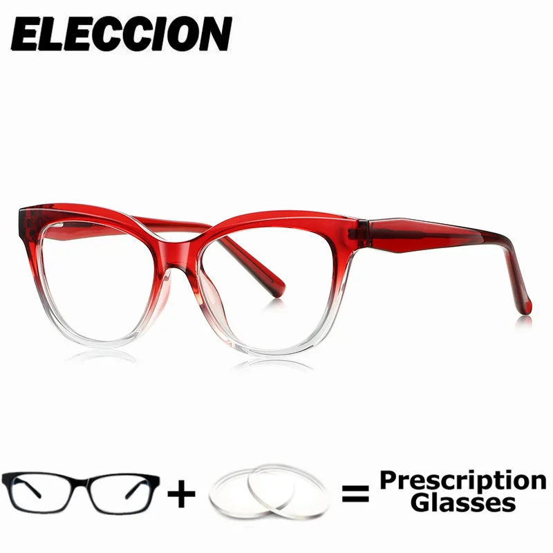 ELECCION Prescription Glasses Women Myopia Glasses Frame Anti Blue Light Cat Eye TR90 Custom Presbyopia Optical Vintage Eyewear
ELECCION Prescription Glasses Women Myopia Glasses Frame Anti Blue Light Cat Eye TR90 Custom Presbyopia Optical Vintage Eyewear