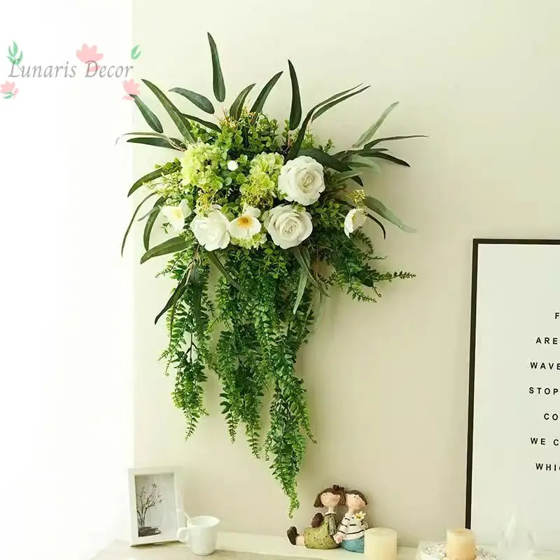 No-drill wall-mounted rustic rose vine wall decor - artificial flowers
No-drill wall-mounted rustic rose vine wall decor - artificial flowers