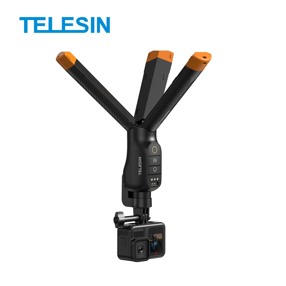 TELESIN 3-in-1 Extendable Selfie Stick Tripod with Wireless Remote Control for GoPro Hero 9 10 11 12 13 Max Underwater Buoyancy
TELESIN 3-in-1 Extendable Selfie Stick Tripod with Wireless Remote Control for GoPro Hero 9 10 11 12 13 Max Underwater Buoyancy
