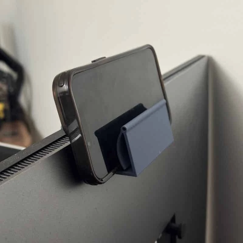 Universal Monitor Top Phone Holder for Webcam Streaming Video Calls Desk Mount Bracket
Universal Monitor Top Phone Holder for Webcam Streaming Video Calls Desk Mount Bracket