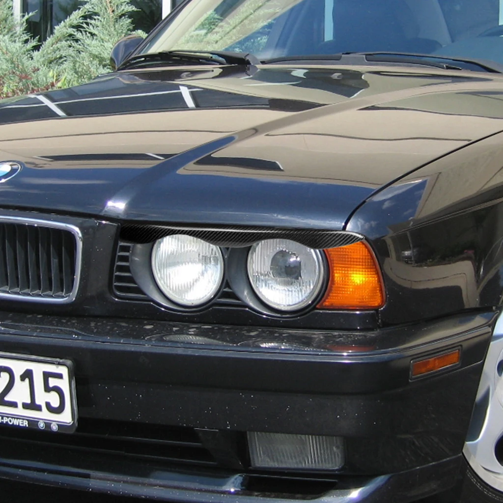 For BMW 5 Series E34 1988-1996 Real Dry Carbon Fiber Front Headlight Eyelid Eyebrow Panel Cover Car Accessories Modification
For BMW 5 Series E34 1988-1996 Real Dry Carbon Fiber Front Headlight Eyelid Eyebrow Panel Cover Car Accessories Modification