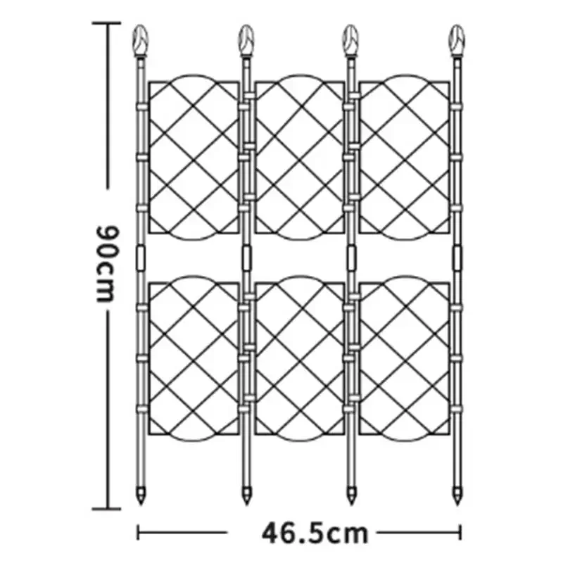 Outdoor Gardening Flower Support Bracket Climbing Bracket 46.5*90cm 46.5*135cm Gardening Bracket Gardening Stand Garden Supplies
Outdoor Gardening Flower Support Bracket Climbing Bracket 46.5*90cm 46.5*135cm Gardening Bracket Gardening Stand Garden Supplies