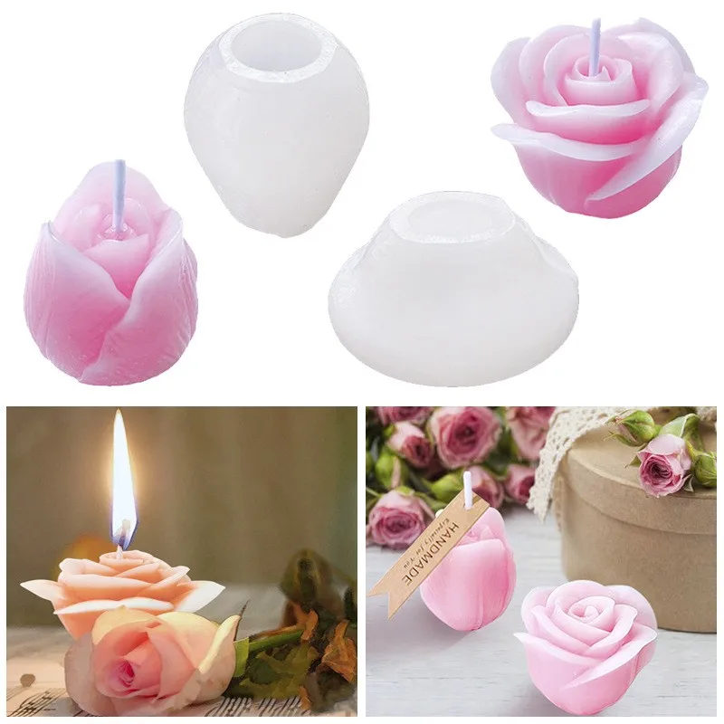 DIY Rose Candle Silicone Mold 3D Flower Shape Aromatherapy Epoxy Resin Molds Chocolate Cake Decoration Baking Supplies
DIY Rose Candle Silicone Mold 3D Flower Shape Aromatherapy Epoxy Resin Molds Chocolate Cake Decoration Baking Supplies