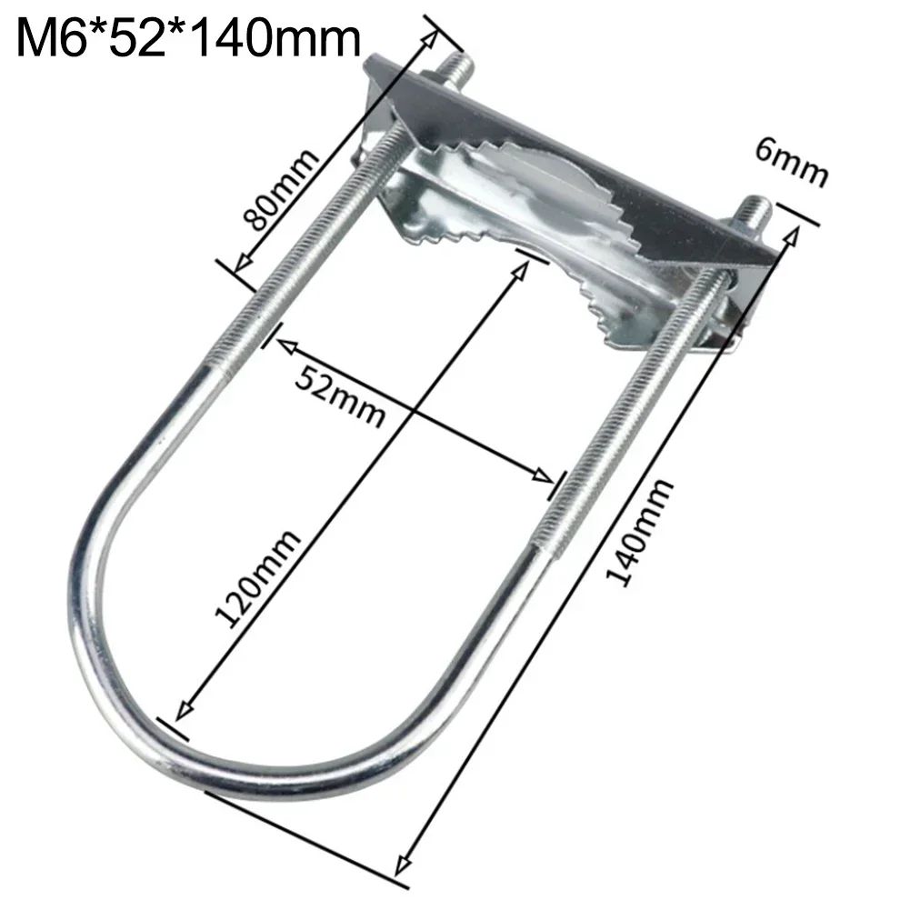 Heavy duty metal antenna fixing clamp mast clamp for secure mounting of dual antennas on round poles 1 to 18 inch diameter
Heavy duty metal antenna fixing clamp mast clamp for secure mounting of dual antennas on round poles 1 to 18 inch diameter