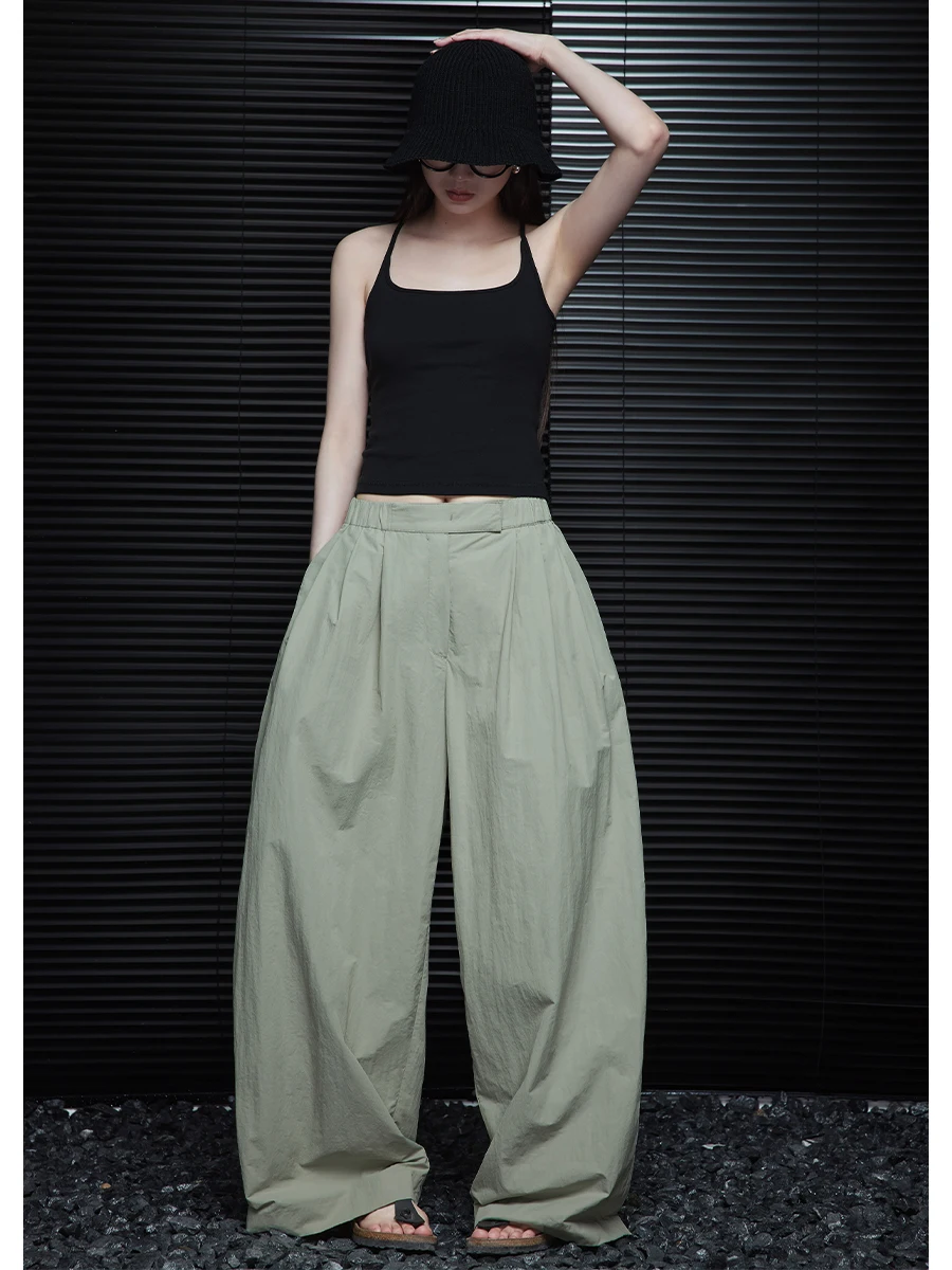 een High Waist Wide Leg Pants Women's Summer New Thin Loose Casual Straight Cut Nylon Cotton Blend Street Sle Long Trousers
een High Waist Wide Leg Pants Women's Summer New Thin Loose Casual Straight Cut Nylon Cotton Blend Street Sle Long Trousers