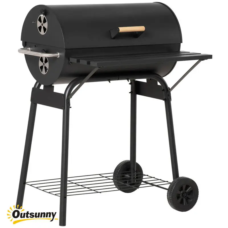 Outsunny 30" Portable Charcoal Barbecue Grill with Wheels Outdoor Barbecue with Adjustable Charcoal Rack, Storage Shelf, for Garden Camping Picnic
Outsunny 30" Portable Charcoal Barbecue Grill with Wheels Outdoor Barbecue with Adjustable Charcoal Rack, Storage Shelf, for Garden Camping Picnic