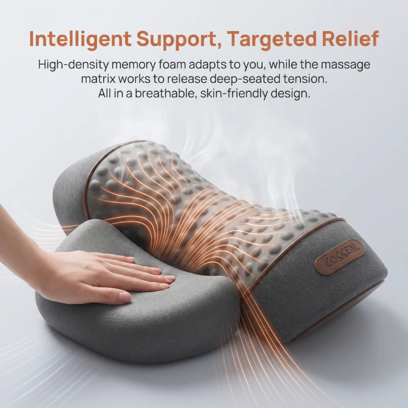 Cervical Support Electric Massage Pillow Hot Compress Vibration Neck Shoulder Relaxer Back Traction Household Massager
Cervical Support Electric Massage Pillow Hot Compress Vibration Neck Shoulder Relaxer Back Traction Household Massager