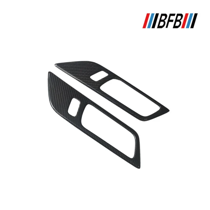 For Ford Mustang Real Dry carbon fiber 2015+ inner door left right handle panel frame lock button interior modification
For Ford Mustang Real Dry carbon fiber 2015+ inner door left right handle panel frame lock button interior modification