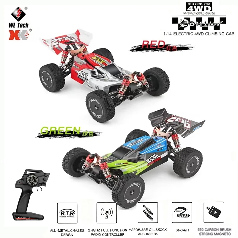 WLtoys 144001 144010 Brushless 1:14 2.4G RC Car 4WD Electric High Speed Off-Road Remote Control Racing Drift Car 1/14 Toys Gift
WLtoys 144001 144010 Brushless 1:14 2.4G RC Car 4WD Electric High Speed Off-Road Remote Control Racing Drift Car 1/14 Toys Gift