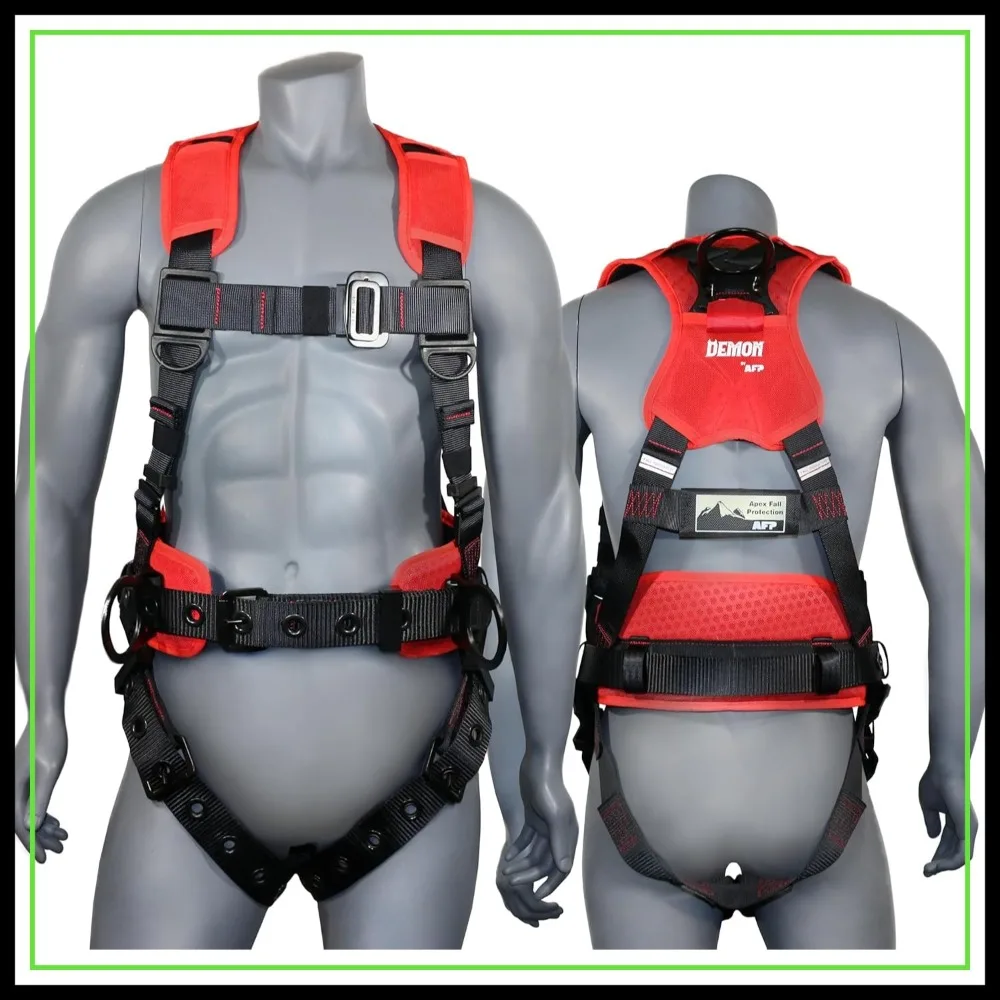 OSHA/ANSI PPE Full Body Safety Harness for Construction Work - Comfortable Fall Protection
OSHA/ANSI PPE Full Body Safety Harness for Construction Work - Comfortable Fall Protection