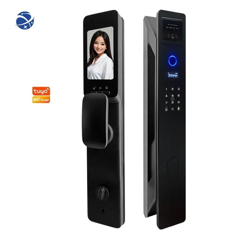 Long-Lasting Battery Life Oem Tuya Wifi Fingerprint Digital Anti Theft Auto-Sensing 3d Face Cat's Eye Door Lock For Regular Door
Long-Lasting Battery Life Oem Tuya Wifi Fingerprint Digital Anti Theft Auto-Sensing 3d Face Cat's Eye Door Lock For Regular Door